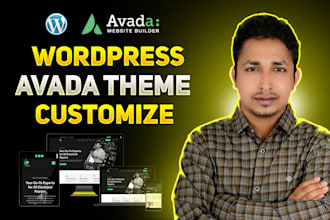 create and customize your website using avada theme