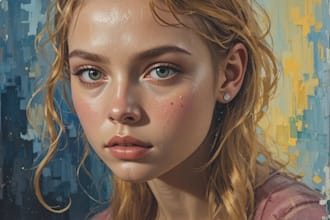 paint digital oil painting portraits