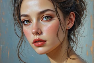 create a oil painting portrait