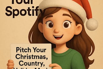 pitch your spotify christmas, country, holiday curators and market your release