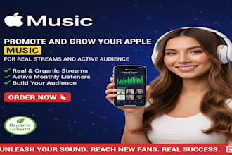 promote and grow your apple for real streams and active audience