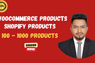 upload products to your woocommerce website and shopify store