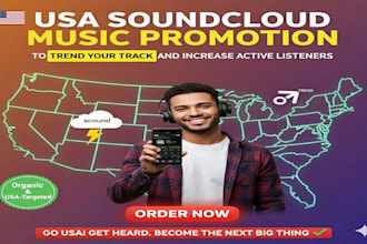 usa soundcloud music promotion to trend your track and increase active listeners