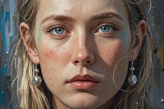paint digital oil painting portraits