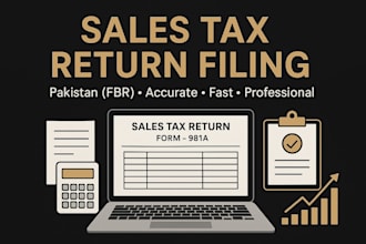 monthly sales tax return str for pakistan businesses