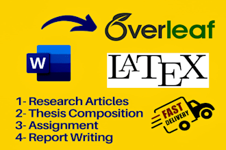 convert a research report from ms word to latex