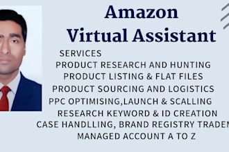 be your amazon fba expert seller central virtual assistant VA