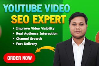 be your professional youtube SEO expert