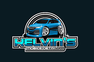 design a luxury automotive logo with unique branding