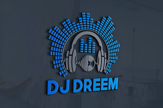 do unique dj, music, hip hop, entertainment logo design