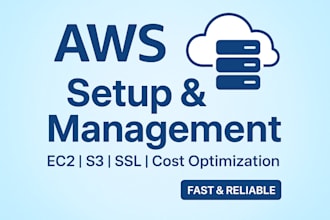 setup and manage your AWS ec2 server, s3 storage, SSL certificate and secure ho