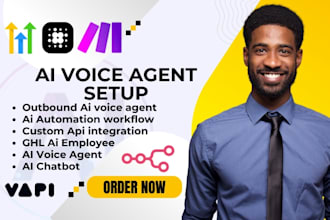 set up vapi ai voice agent retell ai calling agent, ghl, n8n , make automation