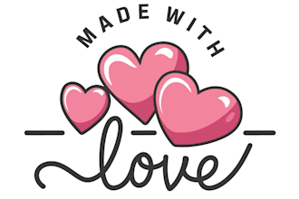 make a logo for love heart shape typography tshirt