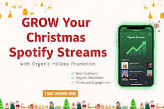 grow your christmas spotify streams with organic holiday promotion