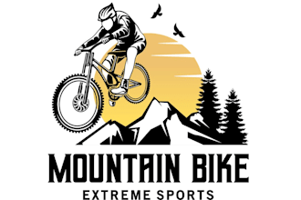 make perfect logo for your mountain bike or outdoor brand
