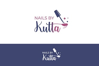 design unique nail salon logo