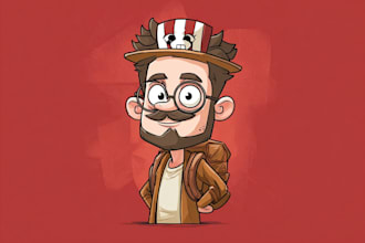 design an amazing cartoon caricature or cartoon mascot logo