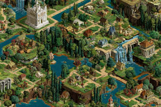 create a professional isometric map