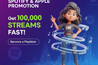 do organic USA spotify music promotion UK spotify promotion to 100m streamer
