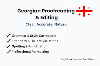 expertly edit and polish your georgian text