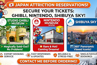 book nintendo museum shibuya sky and studio ghibli