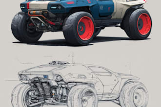 draw car concept as you ideas