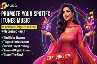 promote your itunes music to worldwide targeted audience with organic reach