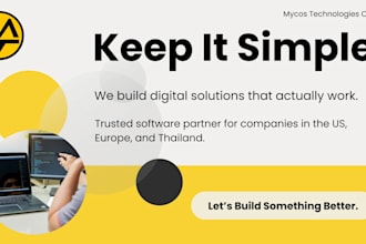 develop a custom business web app end to end