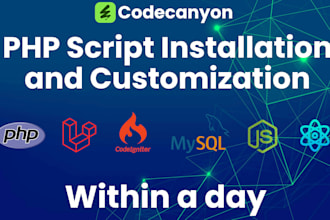 install, fix, or customize any codecanyon PHP script