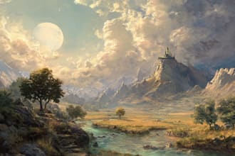 design stunning fantasy landscapes and environments