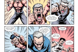 draw comic book action page