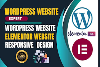 build wordpress website design elementor responsive wordpress website redesign