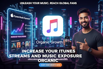increase your itunes streams and music exposure organic