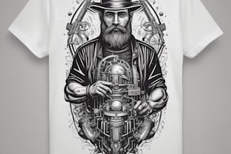make a linocut t shirt design