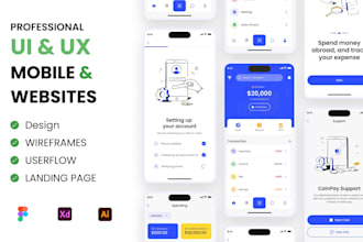 create high quality mobile app UI UX for ios and android