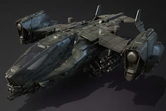spaceship,fighter jet,aircraft,warship, military vehicle,hard surface,tank model