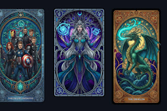 design custom tcg card illustrations for your trading card game