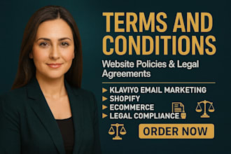draft professional website policy, privacy policy, terms and conditions, legal