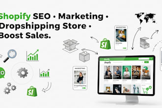 do shopify SEO for shopify maketing to boost shopify sales shopify dropshipping