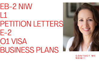 craft eb2 niw, e2, l1 US visas business plan