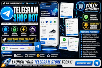 code telegram shop bot, telegram store bot, payment bot, ecommerce bot