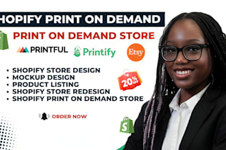 shopify pod store, etsy pod, print on demand, etsy printify printful gelato