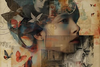 create collage artwork for album cover, merch, or poster