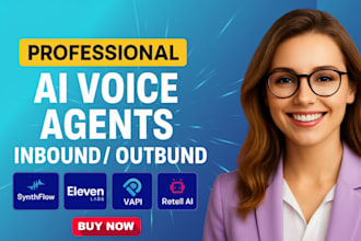 build human like ai voice agents for calls using vapi, synthflow, retell ai