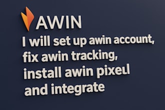 set up awin account, fix awin tracking, install awin pixel and integrate