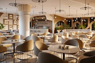 3d restaurant interior,wine bar,layout flow,decor,cgi exterior,ashlav render