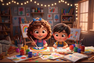 create children book illustrations and kpd covers