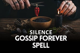 cast freeze jar spell end gossip spell silence rumors, energy cleanse spell