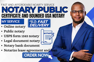 fast notarize and stamp usps form 1583 notary service, notary public service
