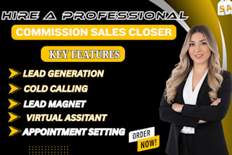 be commission based sales closer high ticket sales closer b2b appointment setter